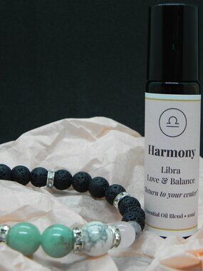 Libra – “Harmony” | Crystal Energetic Bracelet | Essential Oil Blend | Ritual